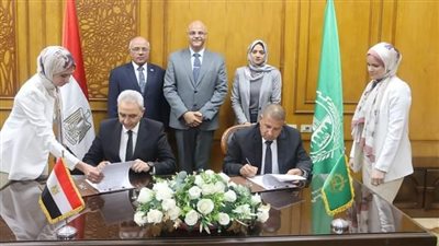 محافظ القليوبية يشهد توقيع بروتوكول تعاون لحصر أملاك الدولة
