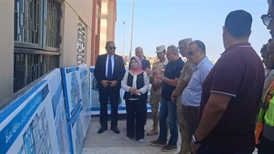 نائب محافظ دمياط ورئيس صندوق التنمية الحضرية يتفقدان مشروع تطوير عواصم المدن