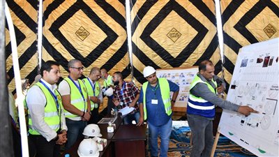 محافظ الفيوم يتفقد الأعمال الإنشائية بمحطتي المعالجة أبو جنشو وأبو شنب