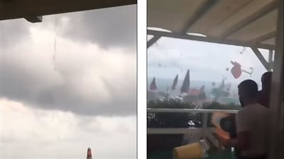 صور مرعبة من العواصف وأعاصير تضرب إيطاليا