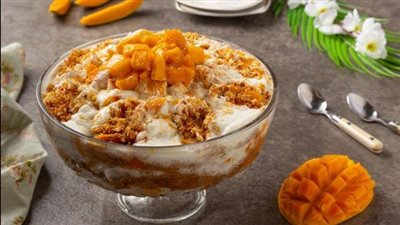 كنافة بالمانجو والكريمة| وصفة لذيذة لتحلية لا تقاوم
