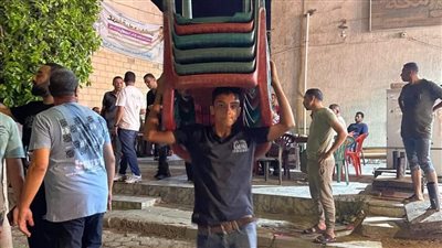 حملات ليلية لرفع الإشغالات في منطقة زهراء أكتوبر الجديدة 