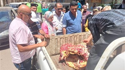 ضبط 74 كيلو لحوم غير صالحة للاستهلاك الآدمي بالمنوفية 