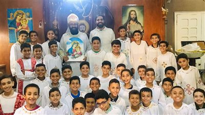 كنيسة مارجرجس بالفيوم تحتفل بعيد 