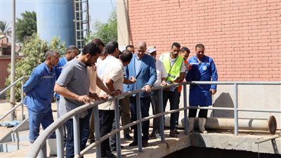 رئيس مياه الفيوم يتفقد مأخذ ومحطة طامية 