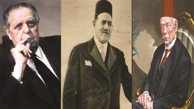 سعد زغلول ومصطفى النحاس وفؤاد سراج الدين 