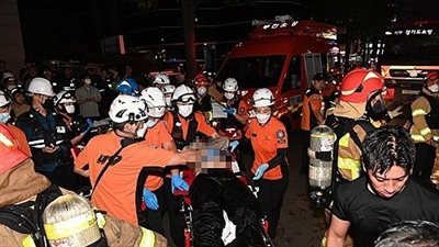 وفاة 7 أشخاص في حريق فندق غرب سيئول 