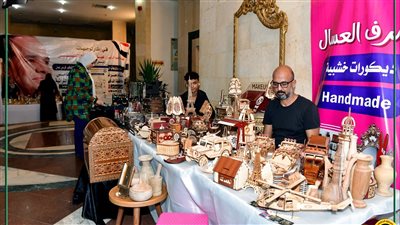 استمرار فاعليات معرض تسويق المنتجات اليدوية والتراثية بالمنصورة