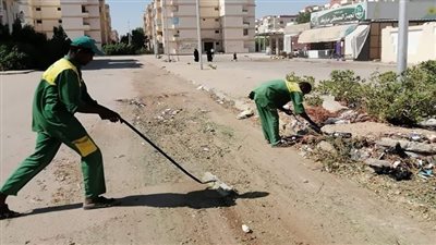 رفع 120 طن مخلفات في حملة نظافة بمدينة طور سيناء