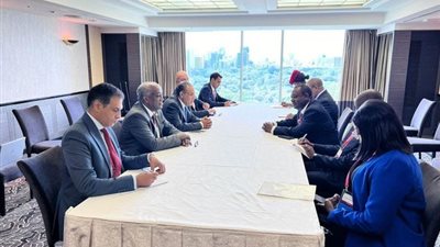  وزير الخارجية يلتقي وزير العلاقات الدولية والتعاون لناميبيا على هامش مؤتمر 