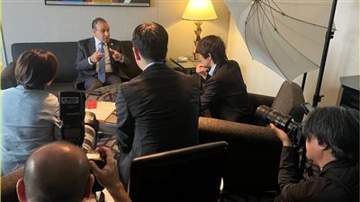 تفاصيل لقاء وزير الخارجية بكبرى الصحف ووكالات الأنباء اليابانية