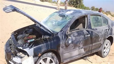 مصرع وإصابة 4 أشخاص في حادث سيارة ملاكي بالفيوم