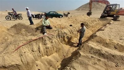 حقيقة وجود آلة حفر بمنطقة سقارة 