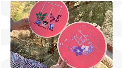 وزارة العمل تتابع برنامجا تدريبيا على التطريز واستعراض نماذج يدوية بقنا 