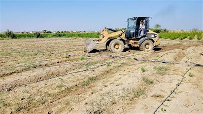 إزالة التعديات واسترداد فدانين من أراضي أملاك الدولة بالفيوم 