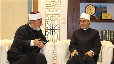 نظير عياد لمفتي بلجراد: القضية الفلسطينية هي قضية كل مصري