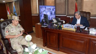 محافظ الغربية يناقش استعدادات التدريب العملي المشترك لمجابهة الأزمات والكوارث 