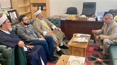 المحرصاوى يستقبل أمين عام دار الفتوى بأستراليا وكاليفورنيا لبحث سبل التعاون