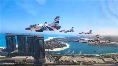 عروض القوات الجوية في سماء العلمين تُبهر الحضور