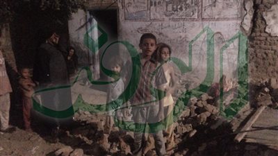 انهيار جزئي لمنزل فى كوم أمبو بأسوان دون إصابات | صور