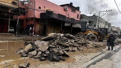 جيش الاحتلال يدمر البنية التحتية داخل مخيم نور شمس بطولكرم
