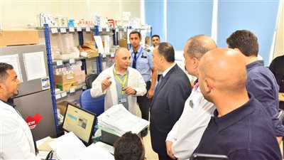 محافظ أسيوط يتفقد مستشفى أبوتيج النموذجي  للاطمئنان علي الخدمات الطبية
