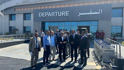  جولة تفقدية للجنة العليا للتفتيش الأمني والبيئي بمطاري العلمين ومرسى مطروح