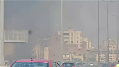 السيطرة علي حريق أعلى الطريق الدائري بالجيزة