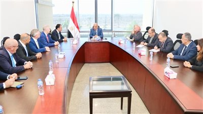 وزير الكهرباء يبحث مع شركة 