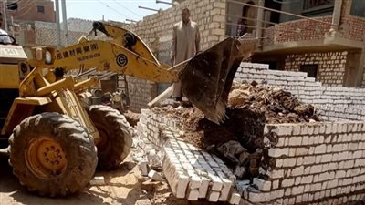 إزالة التعديات ضمن المرحلة الأخيرة من الموجة الـ 23 بالفيوم 