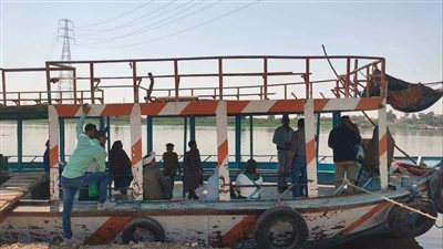 متابعات ميدانية لفحص معديات النيل بمطاي 