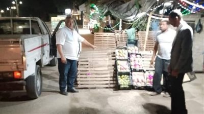 حملات ليلية للنظافة العامة ورفع الإشغالات بسنورس في الفيوم 