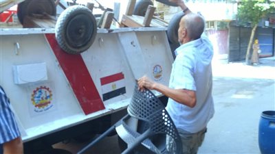 لإعادة الانضباط.. رفع الإشغالات بشوارع طنطا 