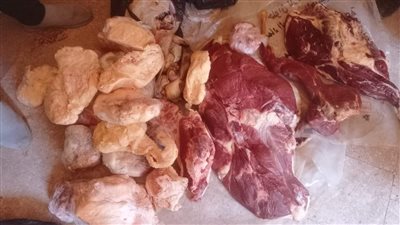ضبط لحوم فاسدة وغير صالحة للاستهلاك الآدمي بالفيوم 
