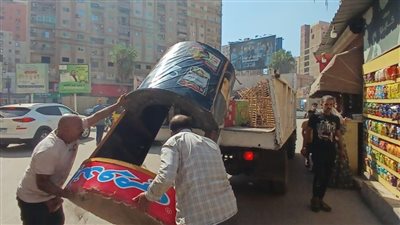 محافظ الغربية يتابع حملة إزالة الإشغالات بشارع المحجوب بحي أول المحلة 