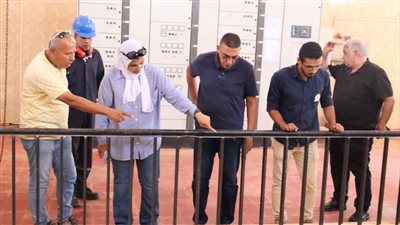 رئيس جهاز الشيخ زايد تتفقد محطات الصرف الصحي والمياه