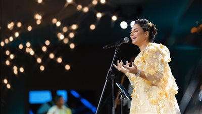 نسمة محجوب في افتتاح معرض مصر للطيران والفضاء بالعلمين الجديدة.. صور