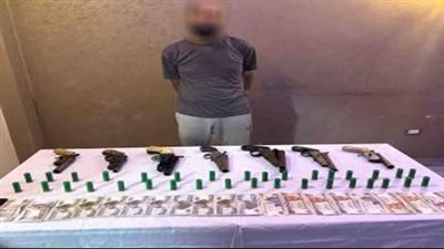  القبض على تاجر سلاح بـ 7 قطع فرد محلي في المنوفية
