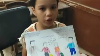 تعليم المنشأه الأول على سوهاج بمسابقة الكاريكاتير الصحفي