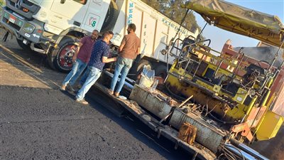 الغربية تتابع عمليات رصف وتطوير محور طريق المعامل