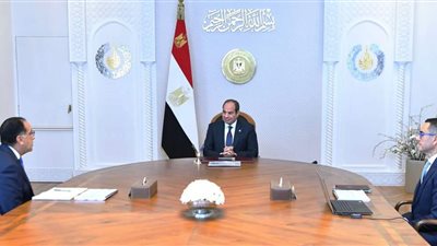 الرئيس السيسي يجتمع مع مدبولي ووزير الاستثمار