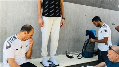 قياس وزن وطول وتدريب بدنى لحكام كرة القدم بالفيوم 