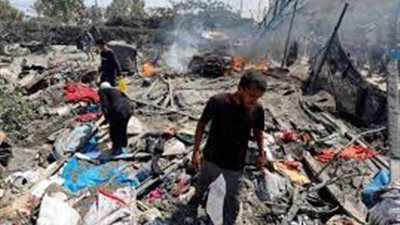  حماس تنفي وجود مسلحين بين خيام النازحين بعد ضربة المواصي