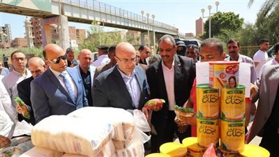 محافظ بني سويف يتفقد معرض