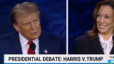 ترامب يحرج هاريس بمحاكاة موقف قديم لها.. شاهد