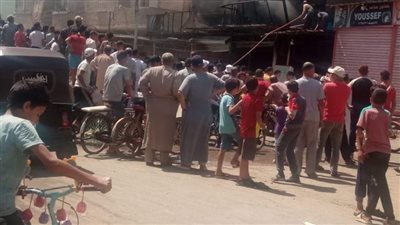 نشوب حريق هائل في ورشة مواتير بحرية بالدقهلية.. وأنباء عن وقوع إصابات