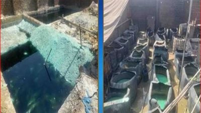 ضبط مصنعي أسمدة زراعية بحوزتهم أطنان من المواد الخام المجهولة 