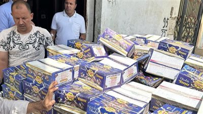 ضبط 37440 قطعة شيكولاتة مجهولة المصدر بالفيوم 