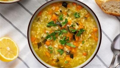 طريقة تحضير شوربة الفريكة باللحم 