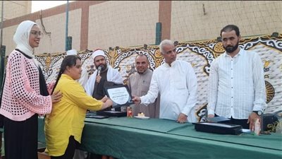 تكريم الطلاب المتفوقين علمياً بمركز شباب عرب جهينة بالقليوبية